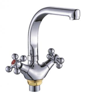 Смеситель для кухни 2-X с высок. изл. (гайка) P6961