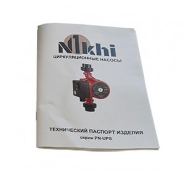 Циркуляционный насос NIKHI, 1 1/2", 180мм, напор 6м PN-UPS25/6-180