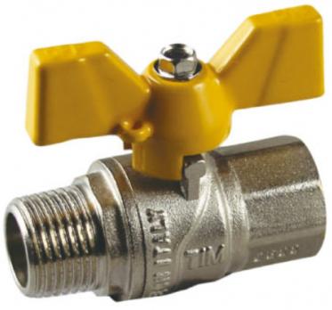 Шаровый кран для газа 3/4" г-ш (бабочка)
