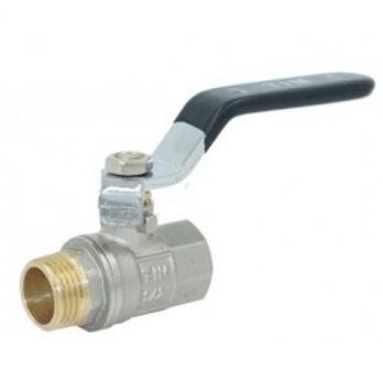 Кран шаровый 3/4" г-ш рычаг, ник., стандартный