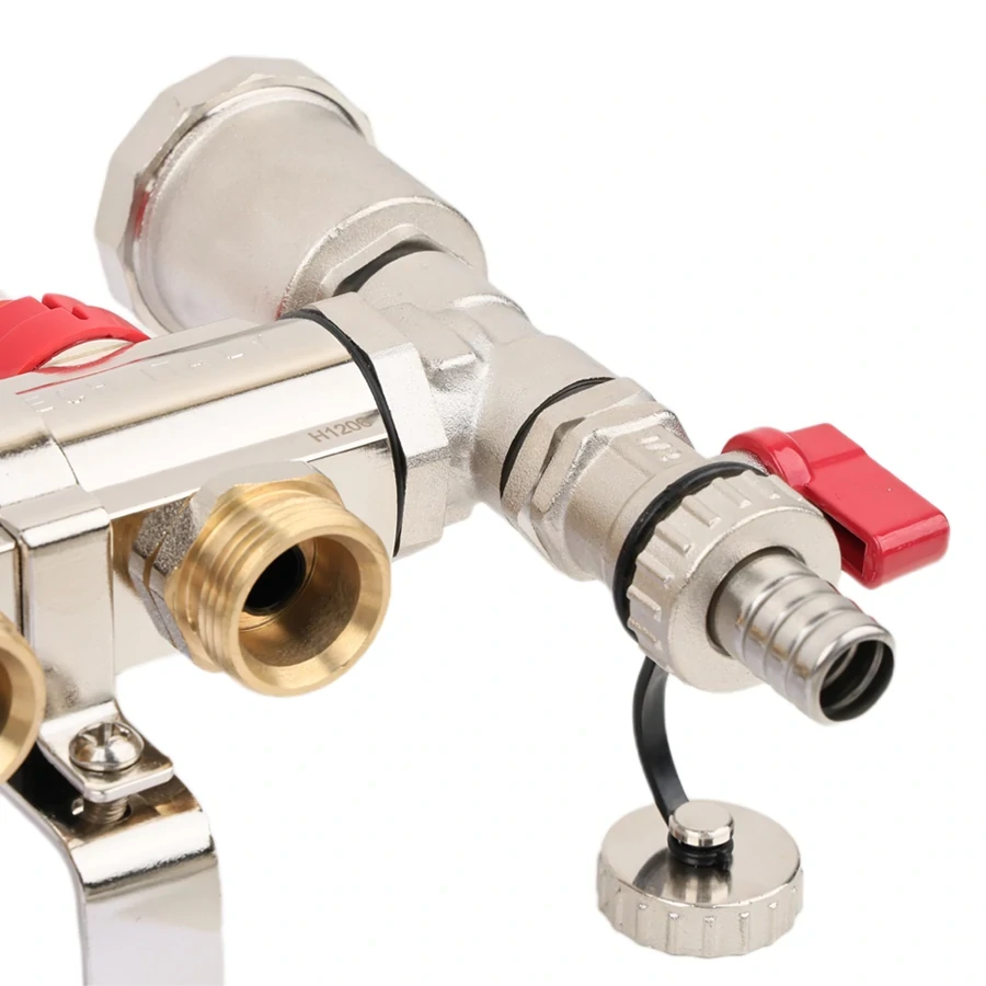 Коллекторная группа 1", 2 вых, латунный корпус