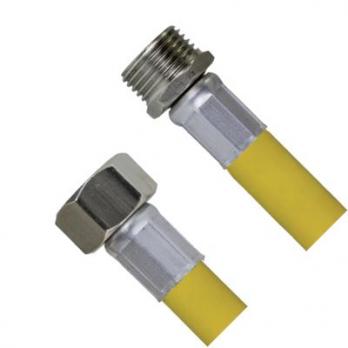 Шланг для газа с PVC покрытием, 1/2" гайка-штуцер, 180см