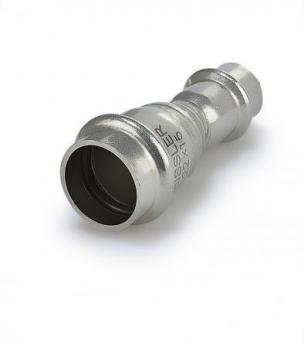 Двухраструбная пресс-муфта из нержавеющей стали 35*28mm