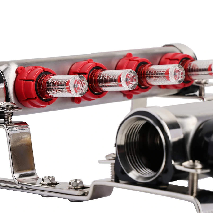 Коллекторная группа упрощеный вариант "КВАДРАТ", из нержавеющей стали, 1", 8 ходов