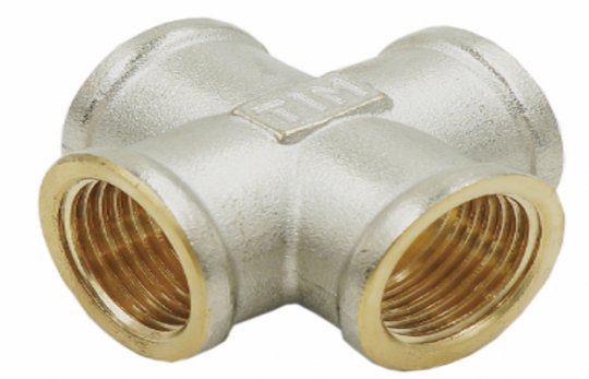 Крестовина 1/2F x 1/2F x 1/2F x 1/2F (ник.)