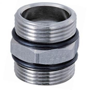 Ниппель с уплотнительным кольцом 3/4" ш * 1" ш , (никель)