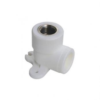 PPR Угольник комбинированный с креплением ВР  L25*1/2F