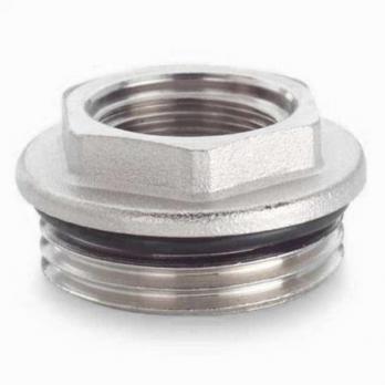 Футорка с уплотнительным кольцом 1/2" г * 3/4" ш,никелированный