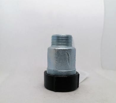 Обжимной соединитель из ковкого чугуна, с наружной резьбой. 2"