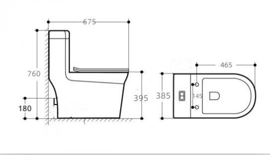 Монолит T1082 ободковый, сиденье дюропласт (с гофрой и подводкой) | EVA GOLD
