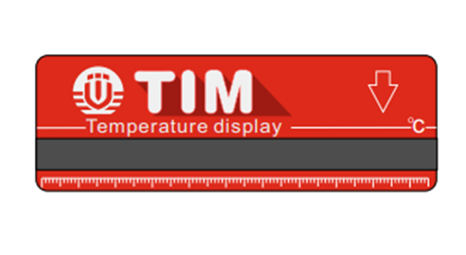 Термометр-полоска на коллекторах подачи(красный)
