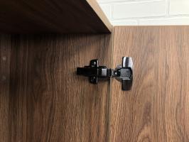 COMFORTY. Шкаф-колонна "Бордо-40" дуб темно-коричневый