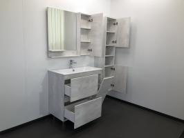 COMFORTY. Зеркало-шкаф "Верона-90" дуб белый