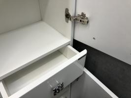 COMFORTY. Шкаф-колонна "Монако-40" правая белый глянец