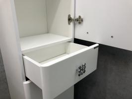 COMFORTY. Шкаф-колонна "Монако-40" правая белый глянец