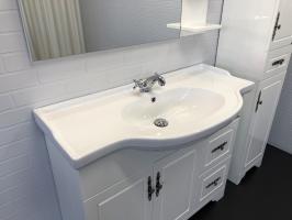 COMFORTY. Тумба-умывальник "Севилья-100" слоновая кость с раковиной COMFORTY Т-9315