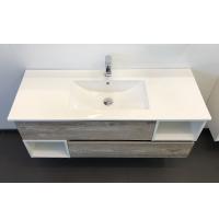 COMFORTY. Тумба-умывальник "Турин-120" дуб бежевый с раковиной COMFORTY 9120E