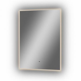 Зеркало Comforty Нобилис-60 LED подсветка, черная рамка, БЕСКОНТАКТНЫЙ СЕНСОР 600*800