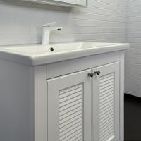 COMFORTY. Тумба-умывальник "Матэ-40" дуб тёмно-коричневый с раковиной COMFORTY 9140