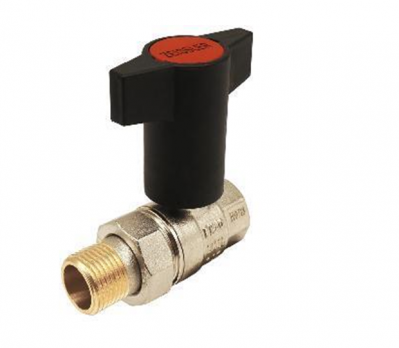 Шаровый кран  с американкой  маховик пластмассовый  1/2"