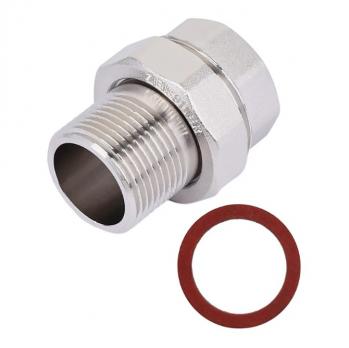 Американка прямая с плоской прокладкой 3/4Fx3/4M (ник) ZS