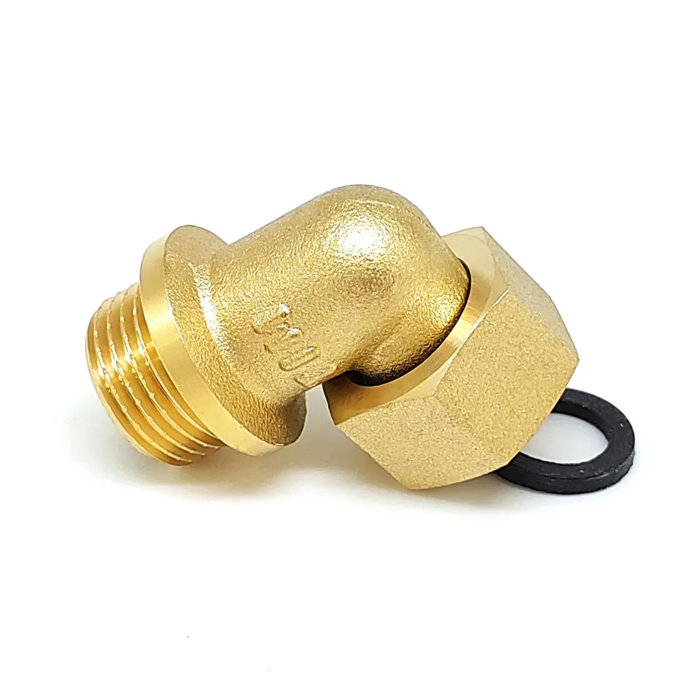 Угольник  с накидной гайкой и плоской прокладкой 1