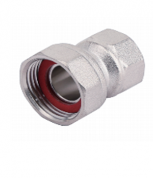 Полусгон с накидной гайкой и внутренней резьбой. никелированный  1/2*3/4
(ZEISSLER)