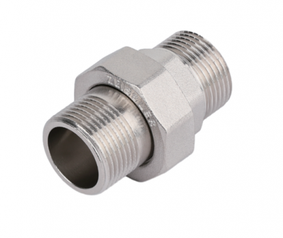 Сгон разъемный с наружной резьбой никелированный 1 ш/ш (ZEISSLER)