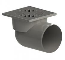 110 трап с гориз. спуском "сухой" затвор ПП,решетка 150*150 нерж.сталь ТП 105.110-150HSDs ТАТПОЛИМЕР