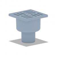 50 трап с вертик. спуском,н/рег решетка 100х100 пласт. АНИ пласт TA5204