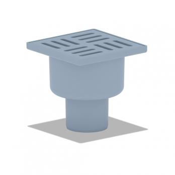 50 трап с вертик. спуском,н/рег решетка 100х100 пласт. АНИ пласт TA5204