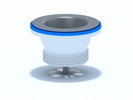 Выпуск 1 1/2" с нерж. сеткой М100 АНИ пласт