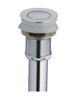 Выпуск для сифона click-clack цельномет. пробка 38мм с  переливом F66-2 (хром)