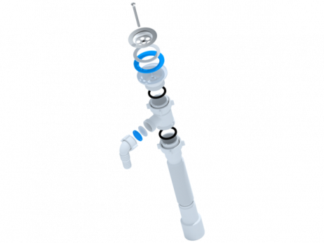 Гофросифон 1 1/2"*40*50 Ani G108 с носиком АНИ пласт