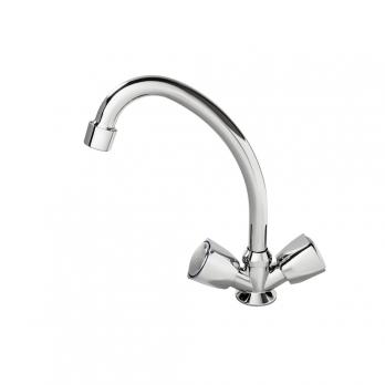 Смеситель для кухни 1/2 кер F4009 FRAP ПЕНТА (выс.пов.излив, п/шпильку, хром, силумин)