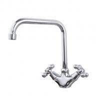 Смеситель для кухни 1/2 кер F4019 FRAP (выс.пов.излив, п/шпильку, хром, силумин)