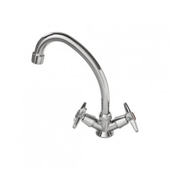 Смеситель для кухни 1/2 кер F4119 FRAP (выс.пов.излив, п/шпильку, хром, силумин)