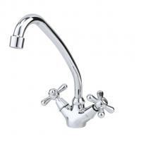 Смеситель для кухни 1/2 кер F4125 FRAP Крест (выс. пов. излив, п/шпильку, хром, латунь)