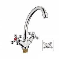 Смеситель для кухни 1/2 кер L5920 Ledeme с лат.гайкой, латунь