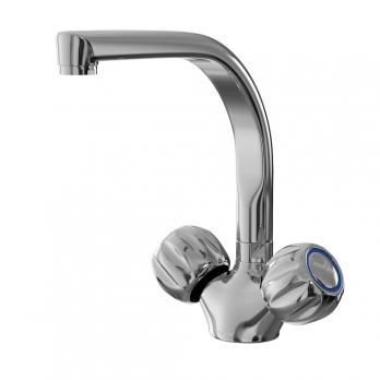 Смеситель для кухни 1/2 кер. MIXLINE ML02-031 высокий излив п/гайку (без подводки)