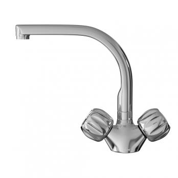 Смеситель для кухни 1/2 кер. MIXLINE ML02-031 высокий излив п/гайку (без подводки)