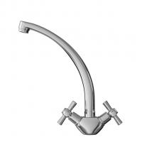 Смеситель для кухни 1/2 кер. MIXLINE ML09-032 высокий излив п/гайку (без подводки)