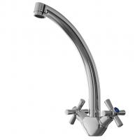 Смеситель для кухни 1/2 кер. MIXLINE ML09-032 высокий излив п/гайку (без подводки)