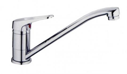 Смеситель для кухни 35к F4213 FRAP (плоский пов.излив, п/шпильку, хром, силумин)