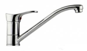 Смеситель для кухни 35к F4214-B FRAP (плоский пов.излив, п/шпильку, хром, силумин)