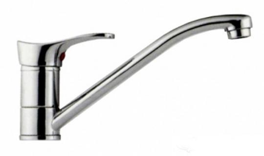 Смеситель для кухни 35к F4214-B FRAP (плоский пов.излив, п/шпильку, хром, силумин)