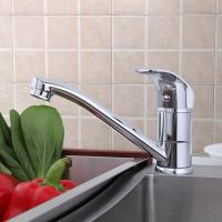 Смеситель для кухни 35к F4536 FRAP б/отв (плоск.пов. излив, п/шпильку, хром, латунь)