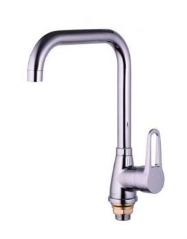 Смеситель для кухни 35к Glauf ZOP4-A045 высокий излив, бок. ручка, п/гайку