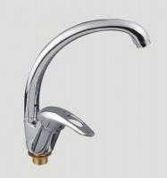 Смеситель для кухни 40к F4102-2 FRAP (выс.пов.излив, п/гайку, хром, силумин)