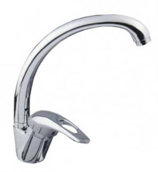 Смеситель для кухни 40к F4102-В FRAP (выс.пов.излив, п/шпильку, хром, силумин)